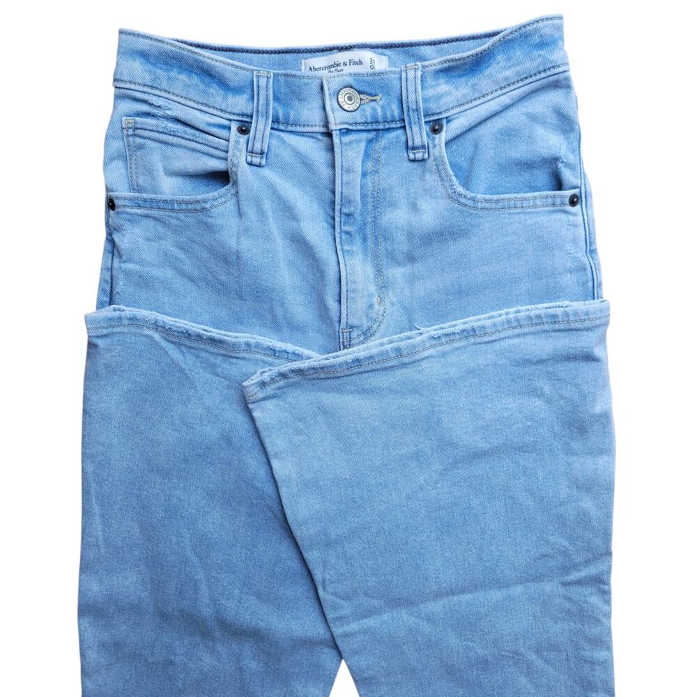 Abercrombie & Fitch The Flare Ultra High Rise Jeans Women's 24 00 Light Wash